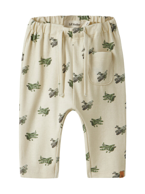 Lil' Atelier - Trikoopüksid NbmLayo Geu Loose - COCONUT MILK AOP:AIRPLANE | Stockmann - photo 1