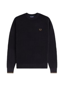 Fred Perry - Waffle Stitch -neule - 102 BLACK | Stockmann