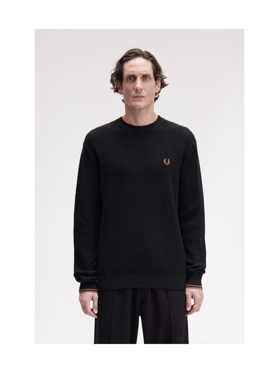Fred Perry - Waffle Stitch -neule - 102 BLACK | Stockmann - photo 3