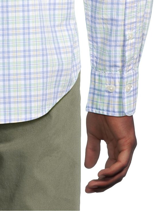 GANT - Regular Multi Check poplīna krekls ar apkakli - 411 LAVENDER BLUE | Stockmann - photo 5