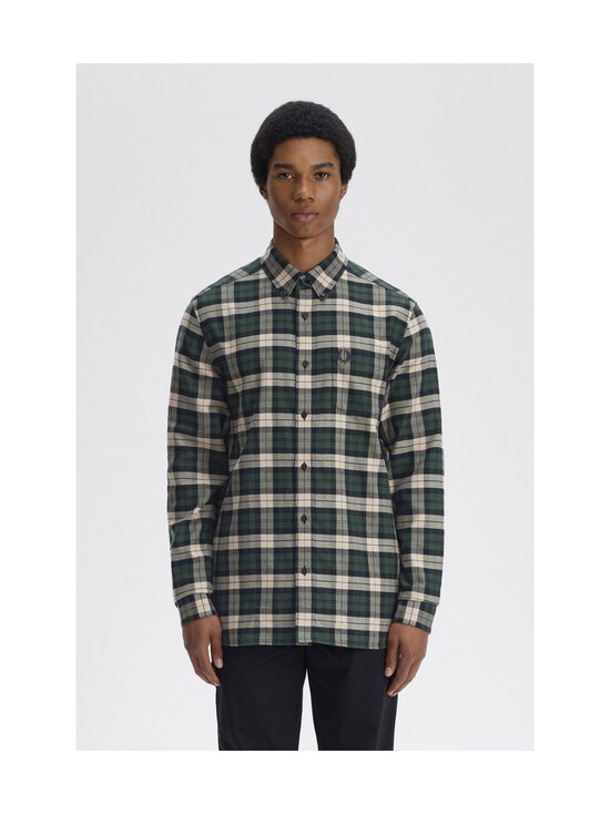 Fred Perry - Brushed Twill Tartan -ruutupaita - X89 COURT GREEN | Stockmann - photo 3