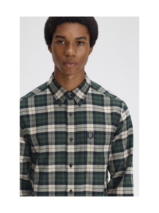 Fred Perry - Brushed Twill Tartan -ruutupaita - X89 COURT GREEN | Stockmann - photo 5