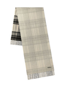 Mulberry - Liels Rev Heritage Check merīnvilnas šalle - H713 EGGSHELL-BLACK | Stockmann