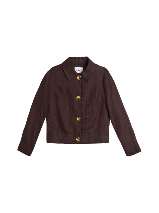 SAND Copenhagen - Chioma-kevyt pellavatakki - 290 DARK BROWN | Stockmann - photo 1