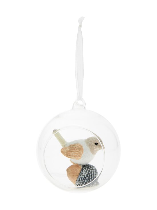 Bird in Ball -kuusenkoriste 8,5 x 7,5 cm