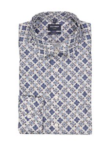 Olymp - Modern Fit Flower Print krekls ar apkakli - 11 BLEU | Stockmann