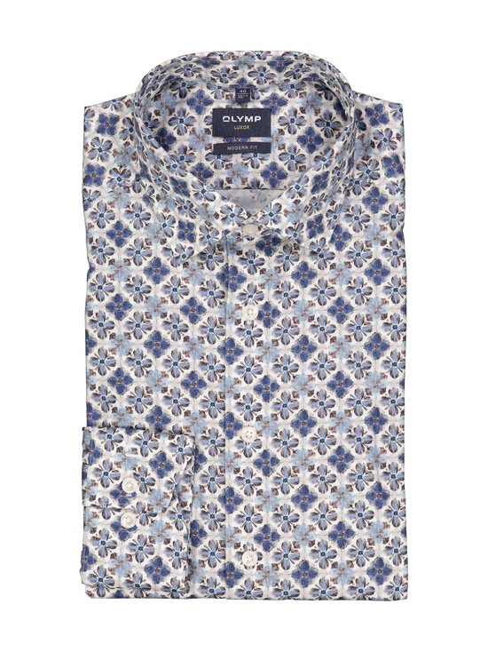 Olymp - Modern Fit Flower Print krekls ar apkakli - 11 BLEU | Stockmann - photo 1