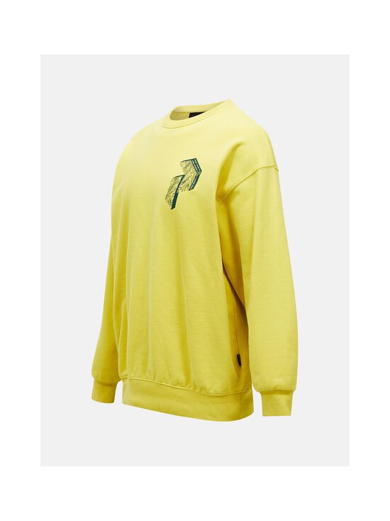 Peak Performance - Terry Graphic Crew -collegepaita - 020 CANARY LIME | Stockmann - photo 3