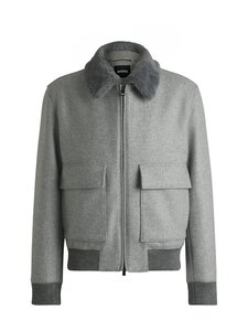 BOSS - Charly-villasekoitetakki - 030 MEDIUM GREY | Stockmann