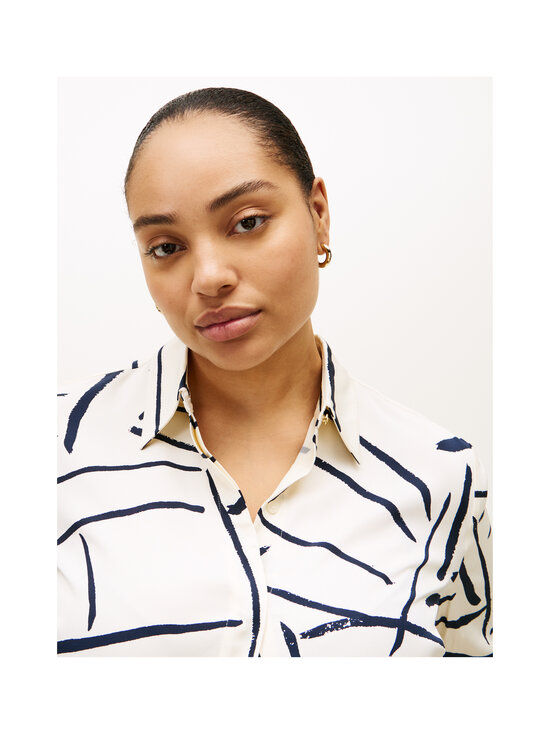 Tommy Hilfiger Curve - Viskoostviidist särk - 0K4 FLAG FEATHERS CALICO | Stockmann - photo 5