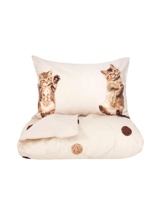 Snurk - Kitten Friends gultas veļas komplekts - BEIGE - photo 2 Snurk - Kitten Friends gultas veļas komplekts - BEIGE | Stockmann - photo 2