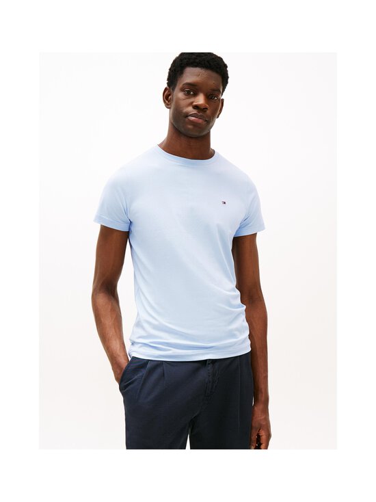 Tommy Hilfiger - Stretch Slim Fit t-paita - C1O BREEZY BLUE | Stockmann - photo 6