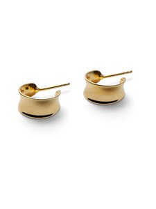 Pernille Corydon - Kõrvarõngad Small Reflection Hoops - GOLD PLATED BRASS | Stockmann