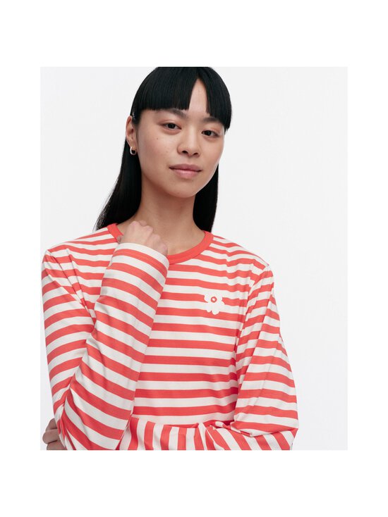 Marimekko - Tasaraita Unikko Kioski -trikoopaita - 896 RED, OFF WHITE - photo 3 Marimekko - Tasaraita Unikko Kioski -trikoopaita - 896 RED, OFF WHITE | Stockmann - photo 3