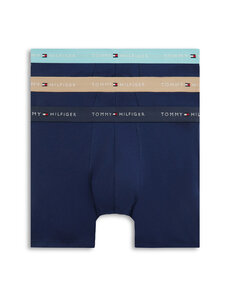 Tommy Hilfiger - Brief-bokserialushousut 3-pack - 0YW PTCH BLU/ARC AQU/DES | Stockmann