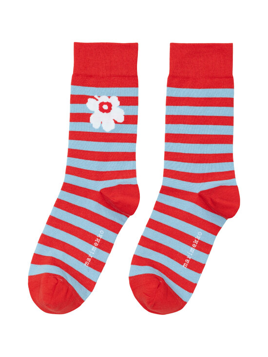 Marimekko - Sokid Kasvaa Tasaraita Unikko - 353 RED BLUE | Stockmann - photo 1