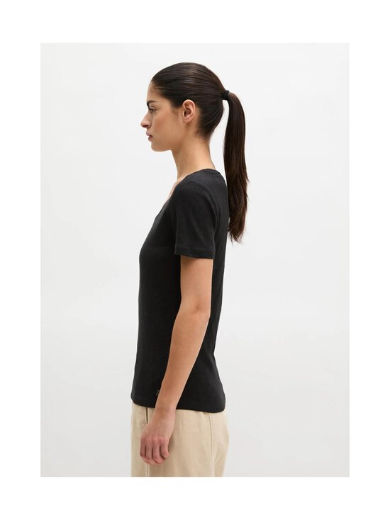 Marc O'Polo - T-särk Deep Round Neck - 990 BLACK | Stockmann - photo 4