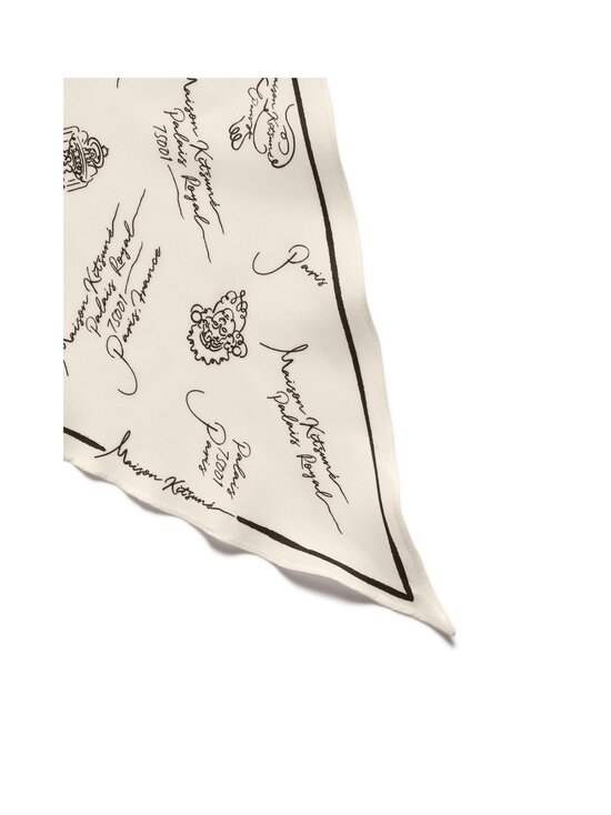 Maison Kitsuné - Poetic Paris -huivi - M186 WHITE/BLACK | Stockmann - photo 2