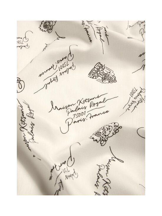 Maison Kitsuné - Poetic Paris -huivi - M186 WHITE/BLACK | Stockmann - photo 6