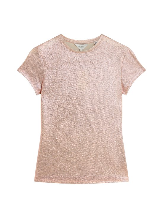 Ted Baker London - Latrina Metallic Jersey Fitted t-paita - PINK | Stockmann - photo 1