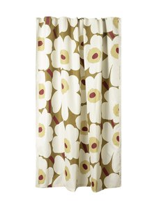 Marimekko - Unikko-suihkuverho 180 x 200 cm - 618 GREEN UMBER, CREAM Marimekko - Unikko-suihkuverho 180 x 200 cm - 618 GREEN UMBER, CREAM | Stockmann