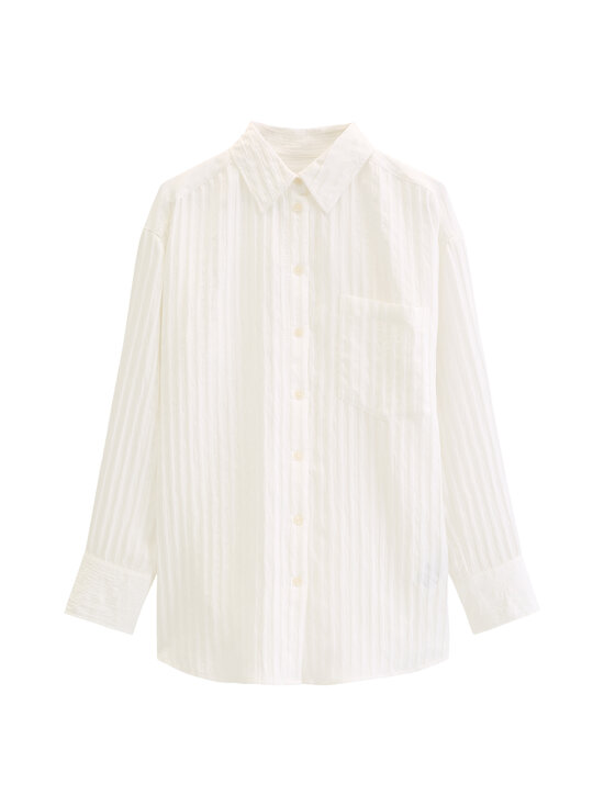 Marc O'Polo - Boyfriend shape blūze - 932 GREY WHITE | Stockmann - photo 1