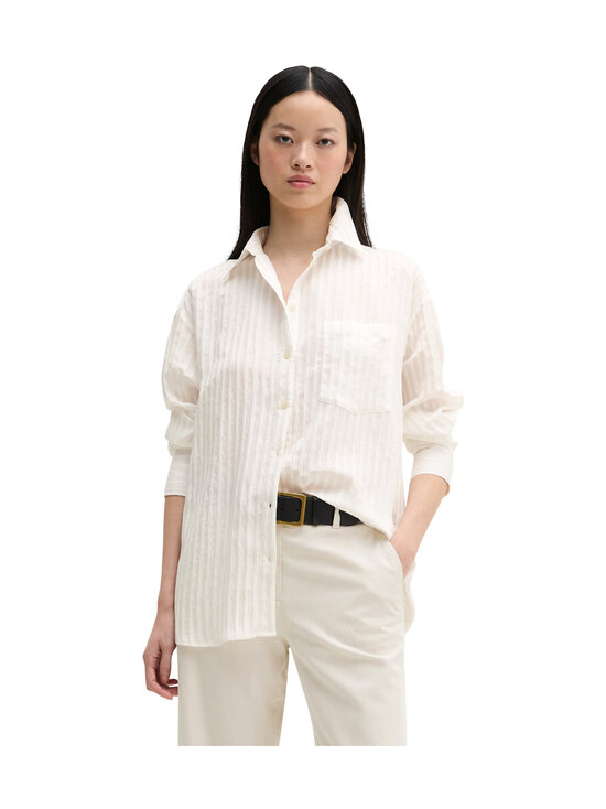 Marc O'Polo - Boyfriend shape blūze - 932 GREY WHITE | Stockmann - photo 3