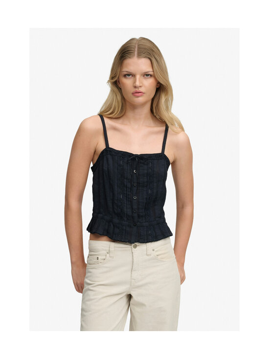 Superdry - Lace Cami -toppi - 98T ECLIPSE NAVY | Stockmann - photo 2