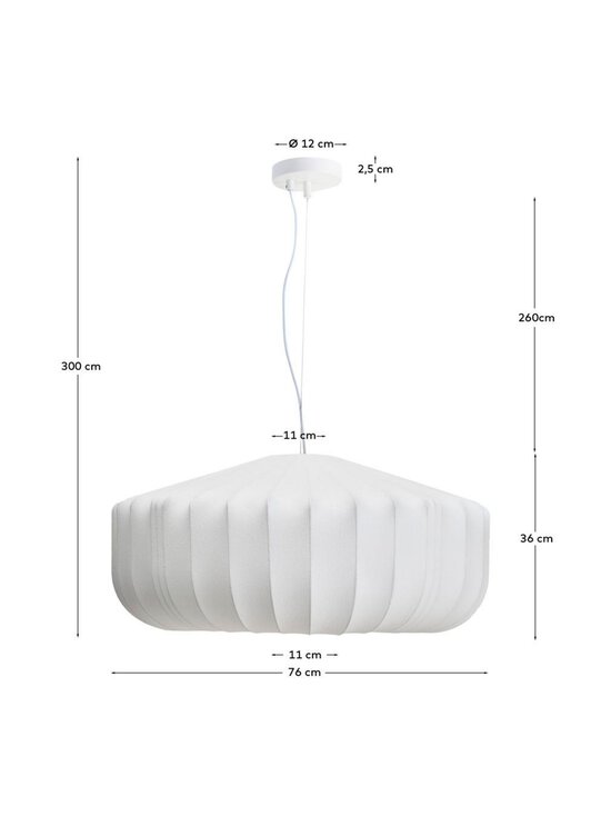 Kave Home - Somar-riippuvalaisin valkoinen ⌀ 76 cm - WHITE | Stockmann - photo 12