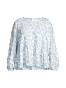 NOOM - Tytti krekls - LT.BLUE FLOWER PRINT | Stockmann