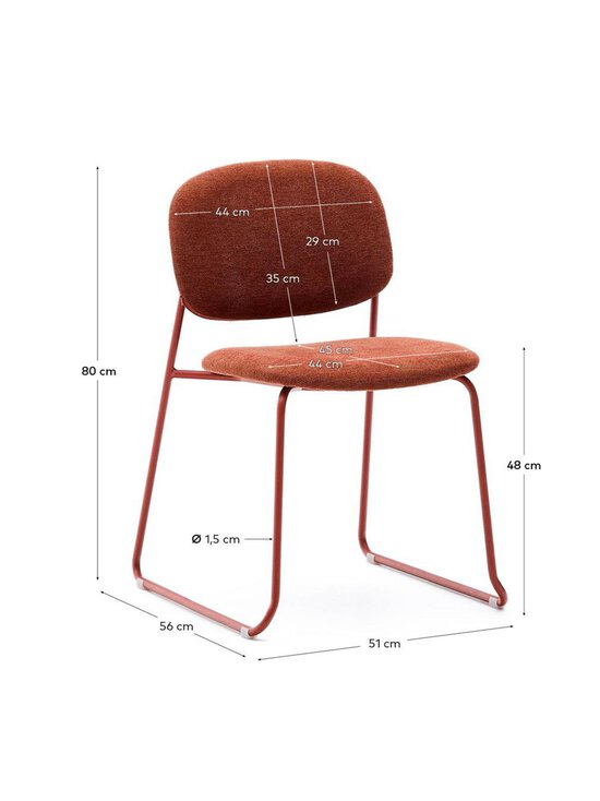 Kave Home - Meli-tuoli - PUNAINEN | Stockmann - photo 12