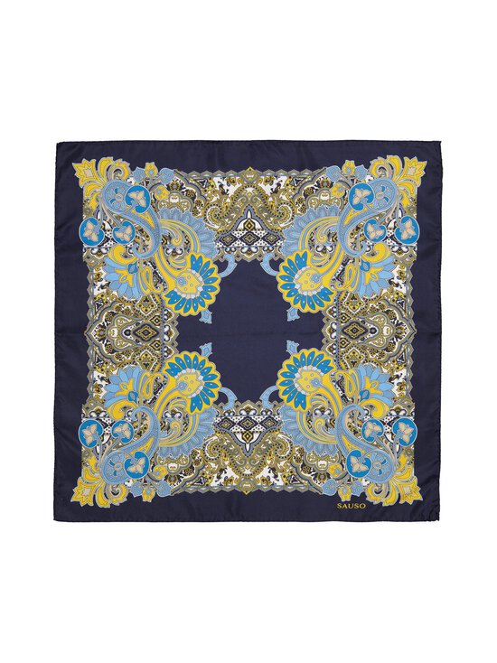 Sauso - Danna-silkkihuivi - NAVY YELLOW - photo 2 Sauso - Danna-silkkihuivi - NAVY YELLOW | Stockmann - photo 2