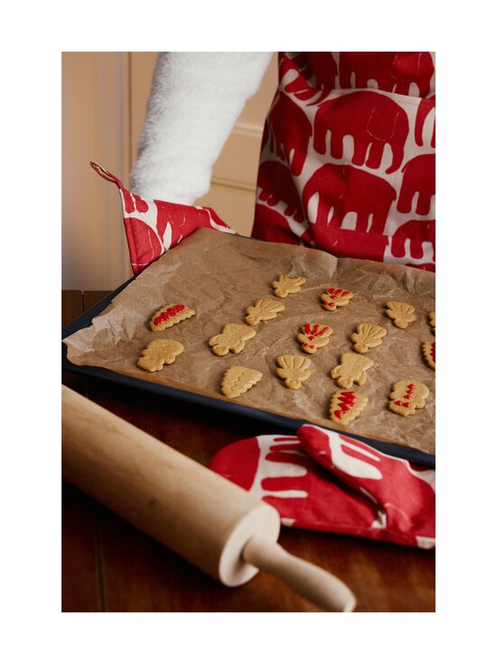 Finlayson - Elefantti-patalaput 22 x 22 cm, 2 kpl - RED/BEIGE | Stockmann - photo 3