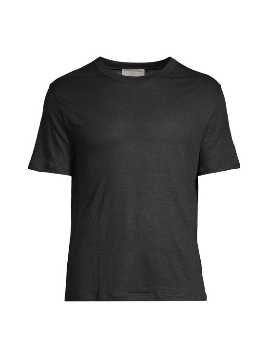 Officine Générale - Garment Dyed Linen t-paita - BLACK | Stockmann - photo 1
