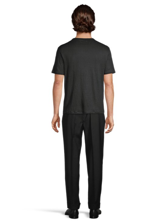 Officine Générale - Garment Dyed Linen t-paita - BLACK | Stockmann - photo 3