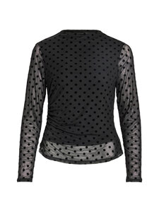 Vila - ViRikke Funnel -paita - BLACK BEAUTY AOP:FLOCK DOT | Stockmann