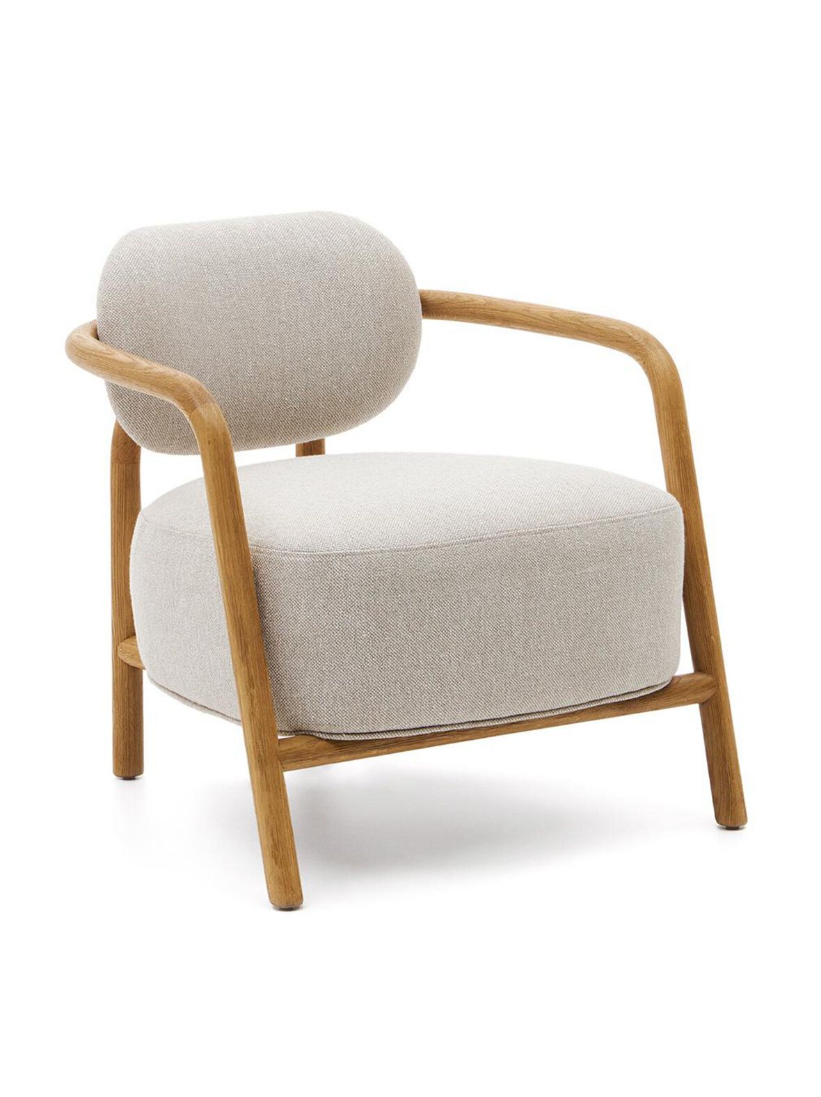 Melqui-nojatuoli beige/tammi