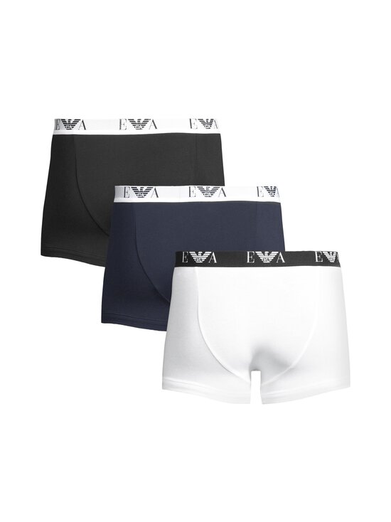 Emporio Armani - Bold Monogram Trunk apakšbikses, 3 gab. - M0042 M0042 WHITE/AR BLUE/BLACK | Stockmann - photo 2