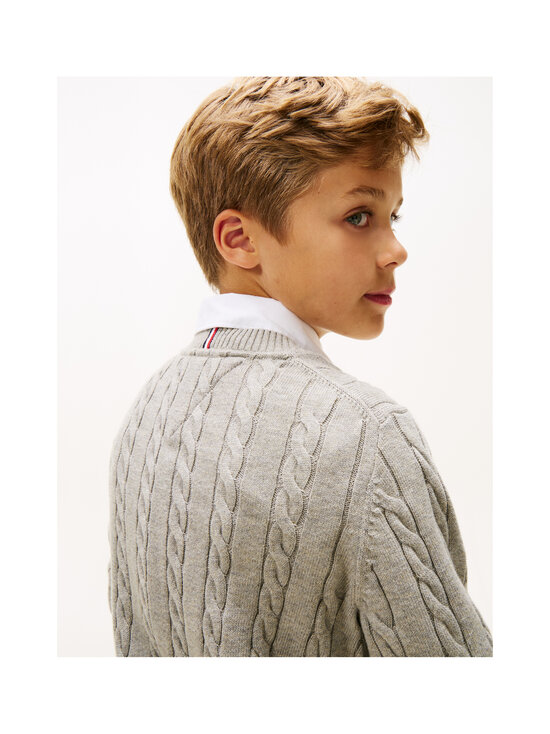 Tommy Hilfiger - Palmikkoneule - A1G MID GREY HEATHER | Stockmann - photo 3