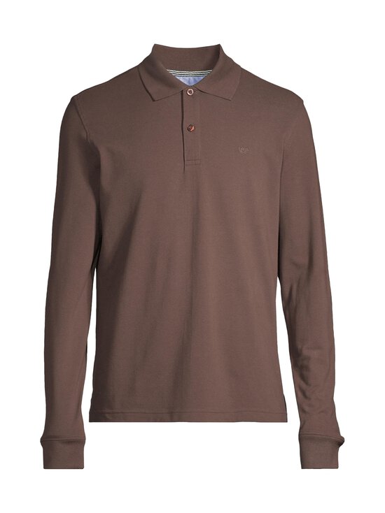 Cap Horn - Entino polo krekls ar garām piedurknēm - DK. BROWN | Stockmann - photo 1