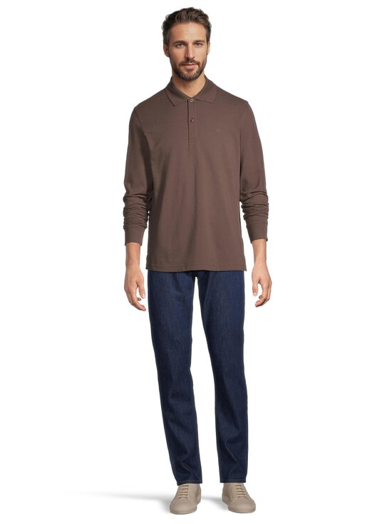 Cap Horn - Entino polo krekls ar garām piedurknēm - DK. BROWN | Stockmann - photo 2