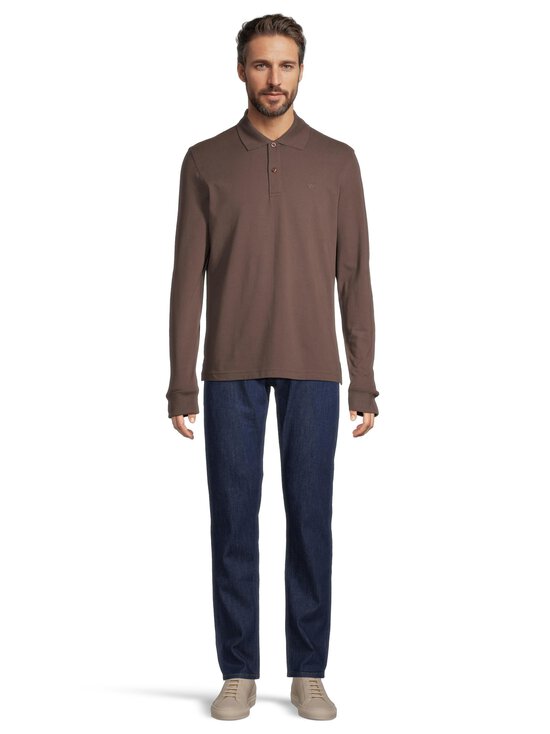 Cap Horn - Entino polo krekls ar garām piedurknēm - DK. BROWN | Stockmann - photo 4