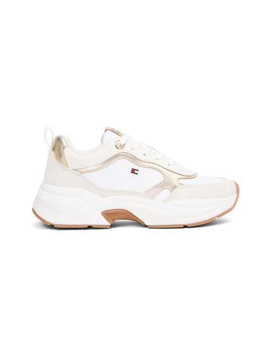 Tommy Hilfiger - Tennised Chunky Runner Metallic - 0HU GOLD/WHITE/ECRU | Stockmann - photo 1
