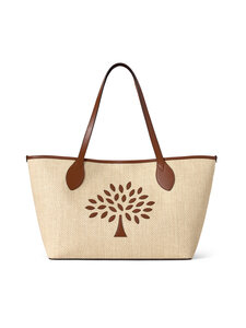 Mulberry - Small Tree Tote Raffia -laukku - H709 ECRU-BRIGHT OAK | Stockmann