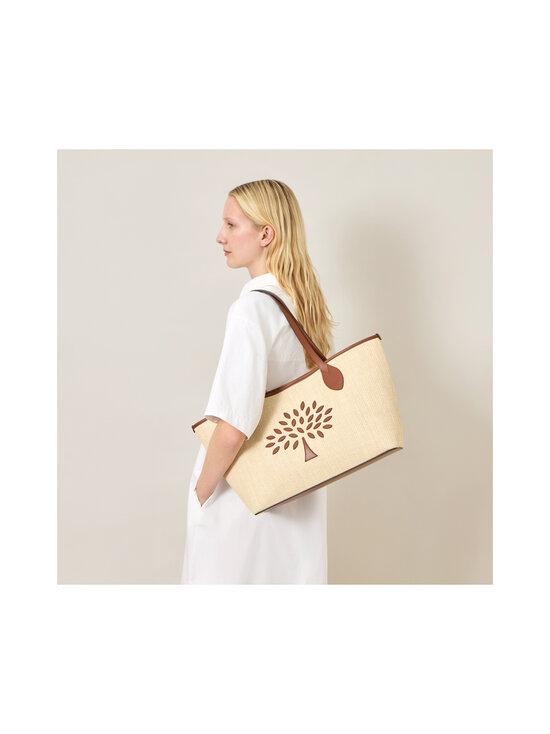 Mulberry - Small Tree Tote Raffia -laukku - H709 ECRU-BRIGHT OAK | Stockmann - photo 4