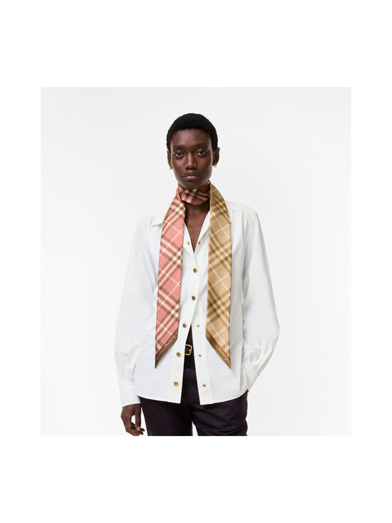Burberry - Check Skinny -silkkikaulaliina - C1265 FINCH/CLAY | Stockmann - photo 4
