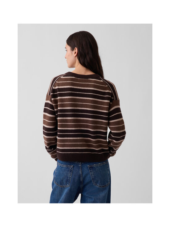 GAP - Cashsoft V-Neck -neulepusero - BROWN STRIPE | Stockmann - photo 4