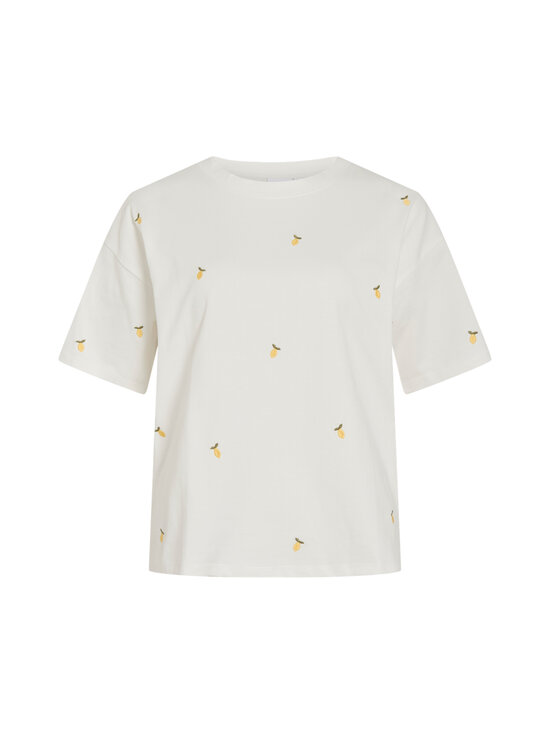 Vila - ViMonie O-Neck -paitapusero - SNOW WHITE DETAIL:EMB LEMONS | Stockmann - photo 1