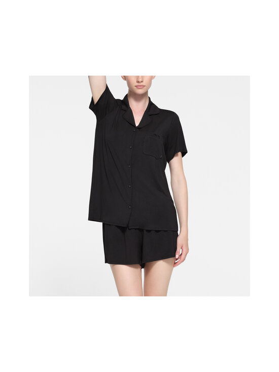SKIMS - Short Sleeve Button Up -pyjama - ONYX | Stockmann - photo 4