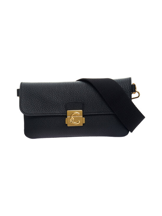 Coccinelle - C-me Lock Mini Grained Leather soma - 001 NOIR | Stockmann - photo 1